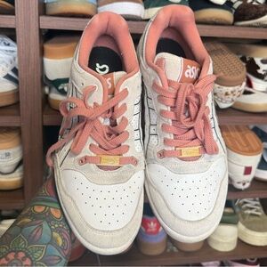 Asics Cream and Coral Sneakers